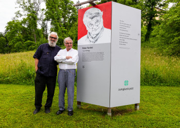 Peter Turrini u. Harald Schreiber | Bildrechte: Martin Rauchenwald